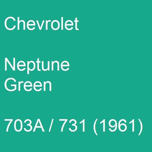 Chevrolet, Neptune Green, 703A / 731 (1961).